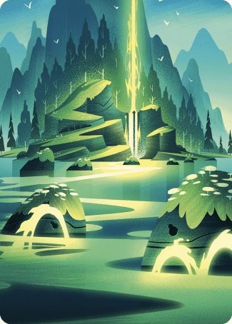 Leyline of Abundance Art Card [Wilds of Eldraine Art Series] | Gam3 Escape