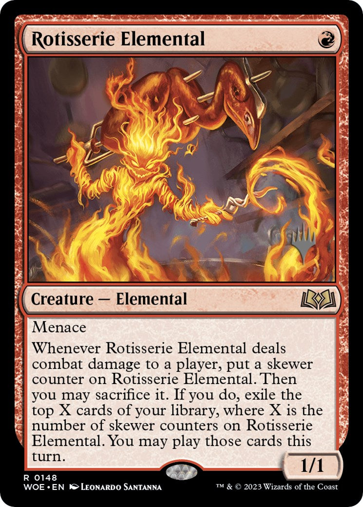 Rotisserie Elemental (Promo Pack) [Wilds of Eldraine Promos] | Gam3 Escape