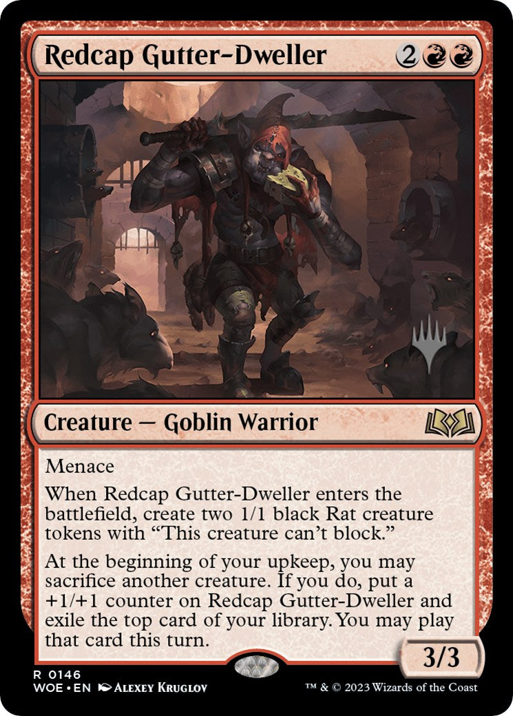 Redcap Gutter-Dweller (Promo Pack) [Wilds of Eldraine Promos] | Gam3 Escape