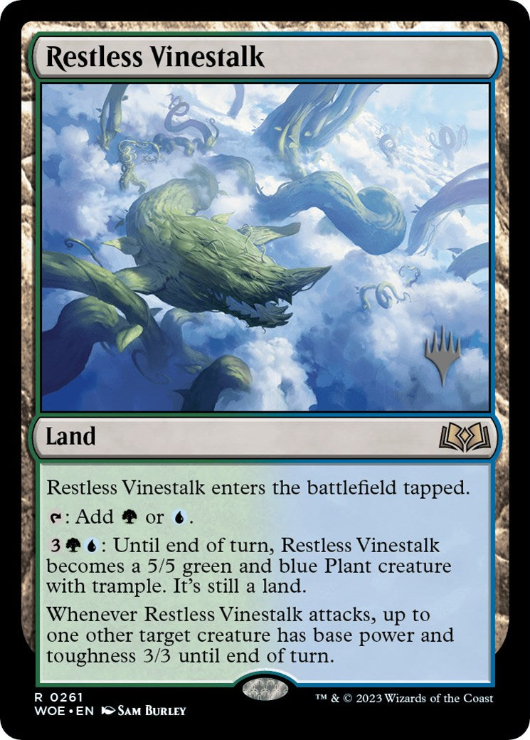 Restless Vinestalk (Promo Pack) [Wilds of Eldraine Promos] | Gam3 Escape