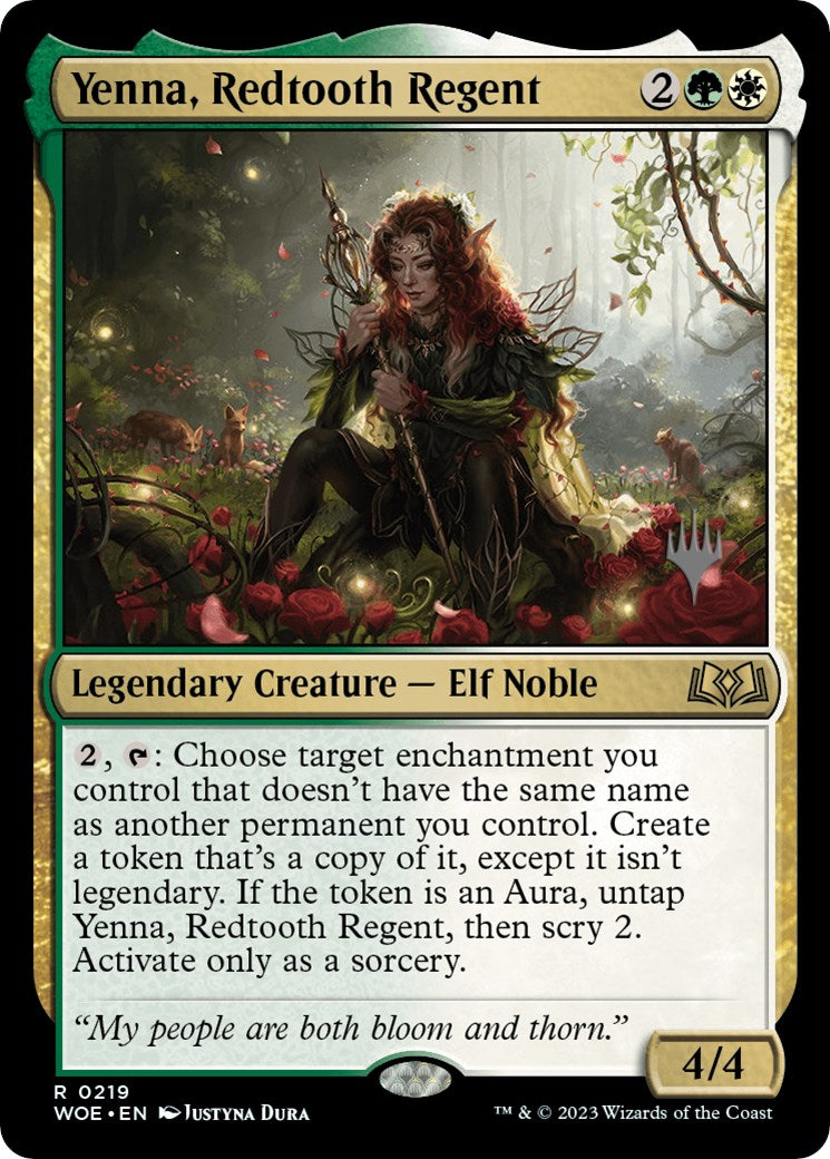 Yenna, Redtooth Regent (Promo Pack) [Wilds of Eldraine Promos] | Gam3 Escape