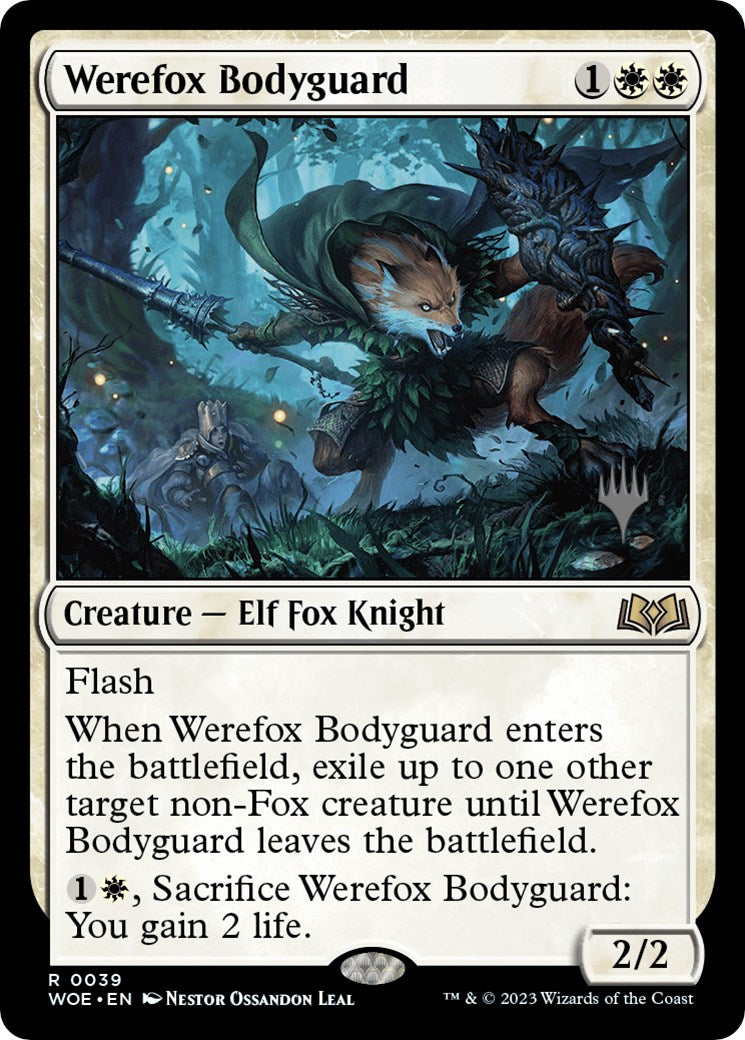 Werefox Bodyguard (Promo Pack) [Wilds of Eldraine Promos] | Gam3 Escape