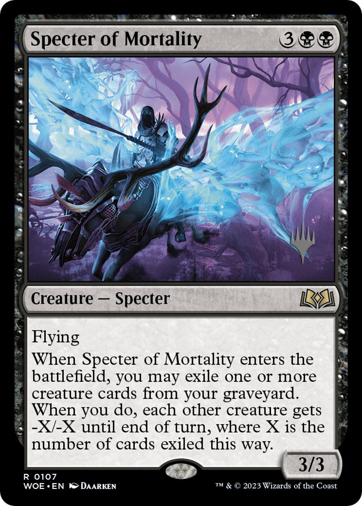 Specter of Mortality (Promo Pack) [Wilds of Eldraine Promos] | Gam3 Escape