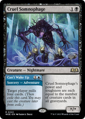 Cruel Somnophage // Can't Wake Up (Promo Pack) [Wilds of Eldraine Promos] | Gam3 Escape