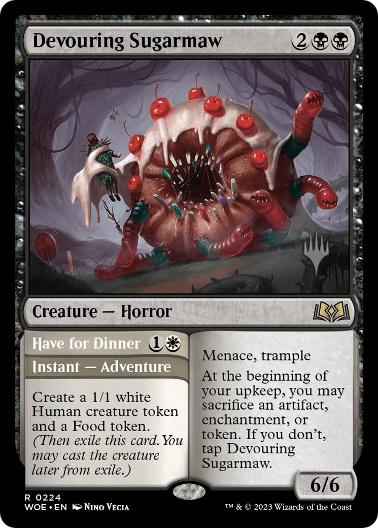 Devouring Sugarmaw // Have for Dinner(Promo Pack) [Wilds of Eldraine Promos] | Gam3 Escape