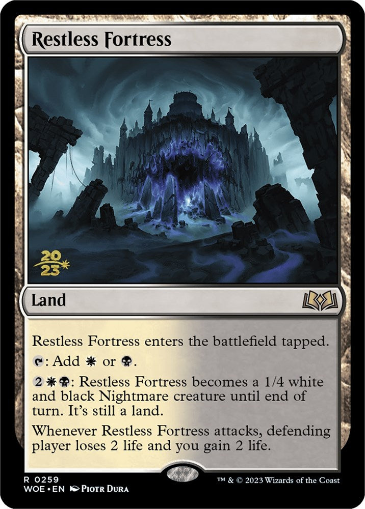 Restless Fortress [Wilds of Eldraine Prerelease Promos] | Gam3 Escape