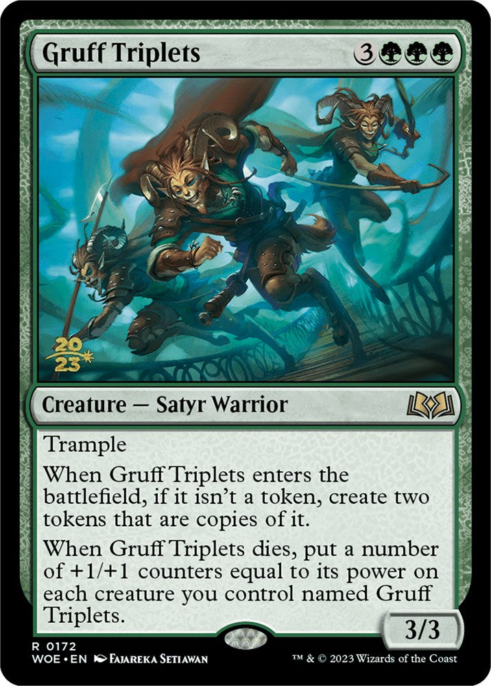 Gruff Triplets [Wilds of Eldraine Prerelease Promos] | Gam3 Escape