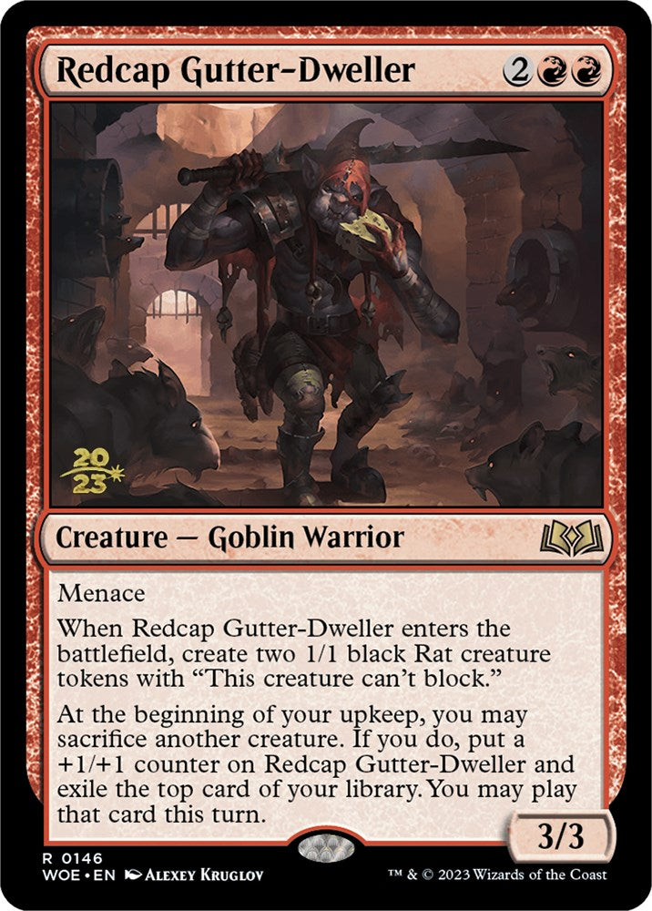 Redcap Gutter-Dweller [Wilds of Eldraine Prerelease Promos] | Gam3 Escape