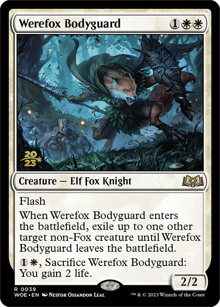 Werefox Bodyguard [Wilds of Eldraine Prerelease Promos] | Gam3 Escape