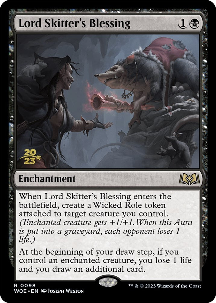 Lord Skitter's Blessing [Wilds of Eldraine Prerelease Promos] | Gam3 Escape