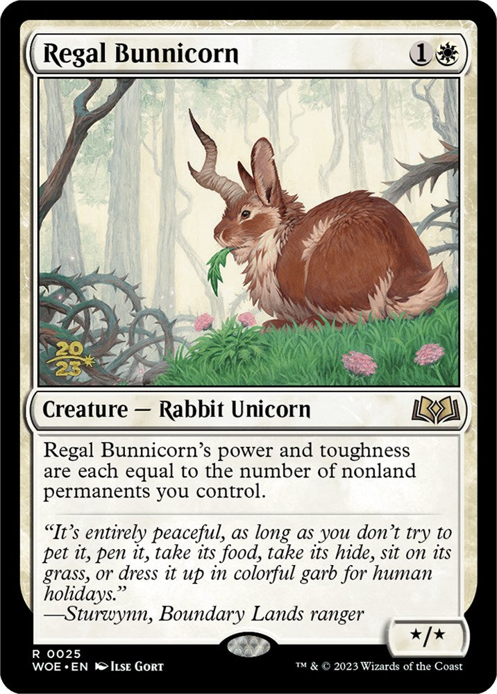 Regal Bunnicorn [Wilds of Eldraine Prerelease Promos] | Gam3 Escape