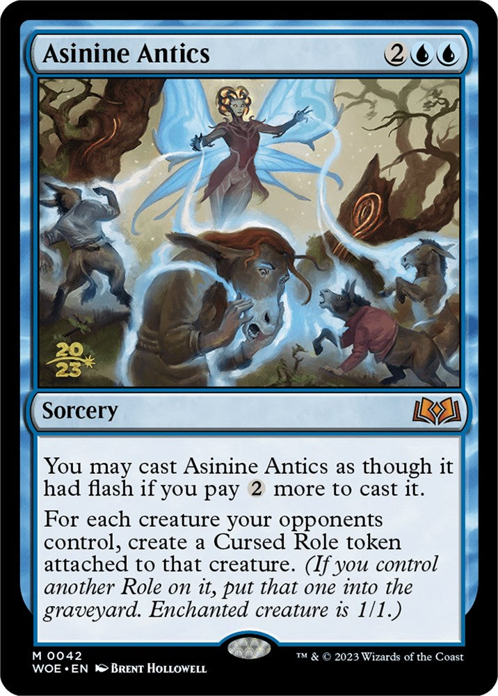 Asinine Antics [Wilds of Eldraine Prerelease Promos] | Gam3 Escape