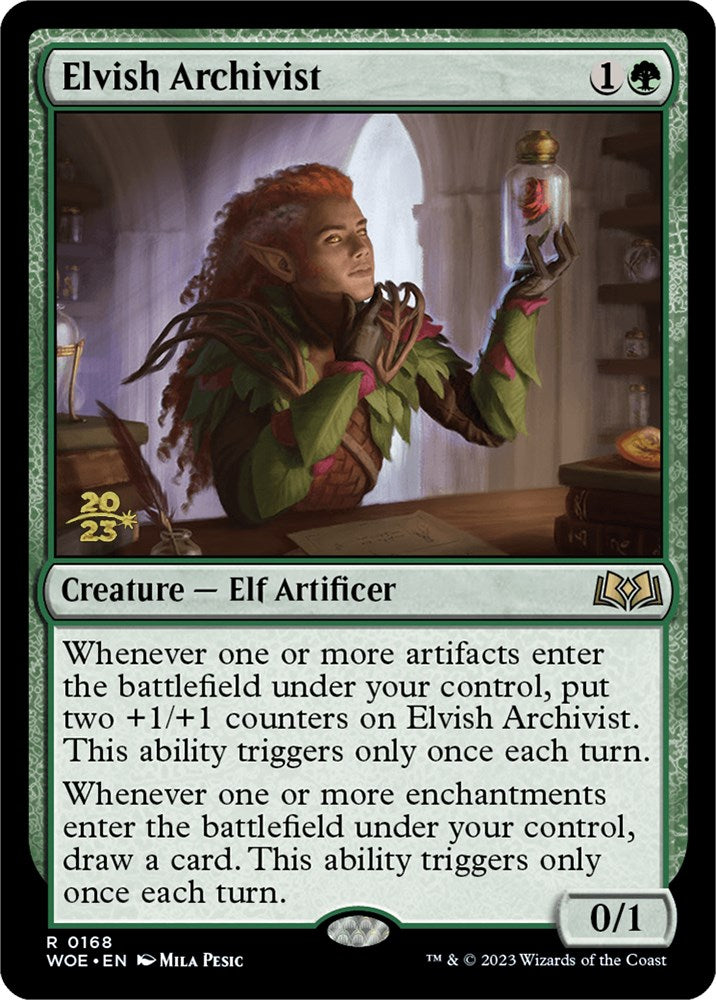 Elvish Archivist [Wilds of Eldraine Prerelease Promos] | Gam3 Escape