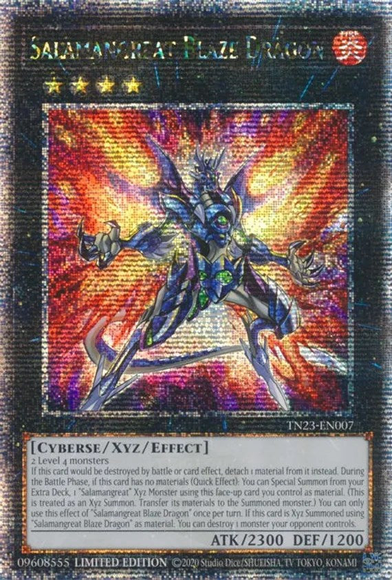 Salamangreat Blaze Dragon [TN23-EN007] Quarter Century Secret Rare | Gam3 Escape