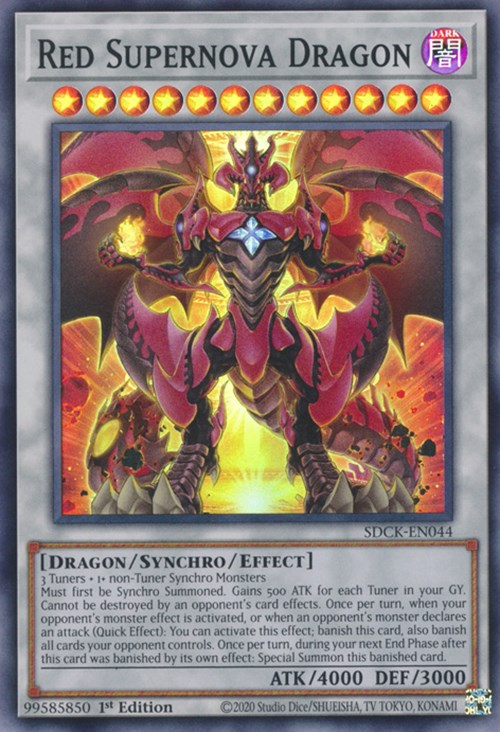 Red Supernova Dragon [SDCK-EN044] Super Rare | Gam3 Escape