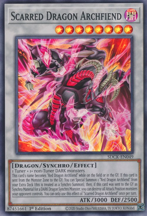 Scarred Dragon Archfiend [SDCK-EN049] Super Rare | Gam3 Escape