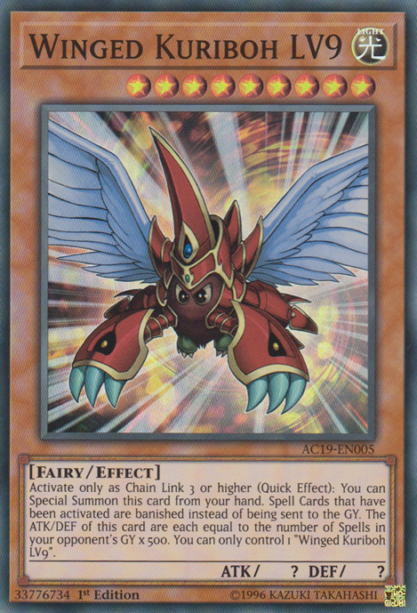 Winged Kuriboh LV9 [AC19-EN005] Super Rare | Gam3 Escape