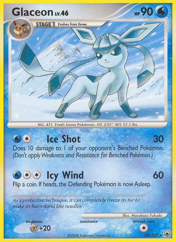 Glaceon (20/100) [Diamond & Pearl: Majestic Dawn] | Gam3 Escape