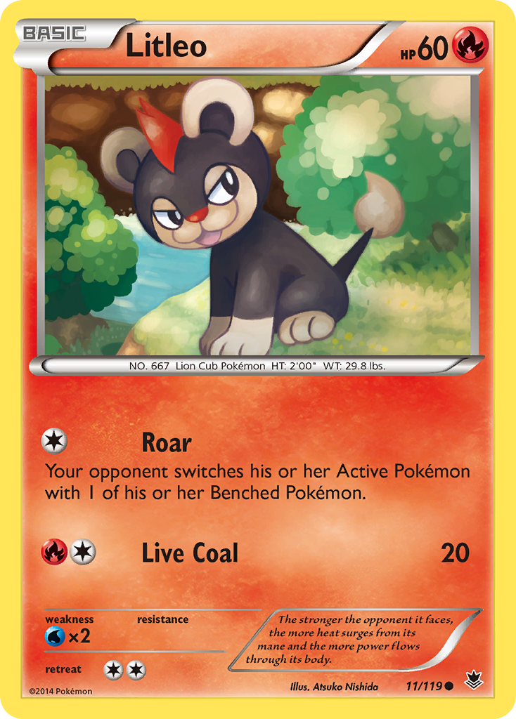 Litleo (11/119) [XY: Phantom Forces] | Gam3 Escape