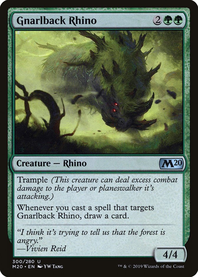 Gnarlback Rhino [Core Set 2020] | Gam3 Escape