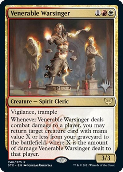 Venerable Warsinger (Promo Pack) [Strixhaven: School of Mages Promos] | Gam3 Escape