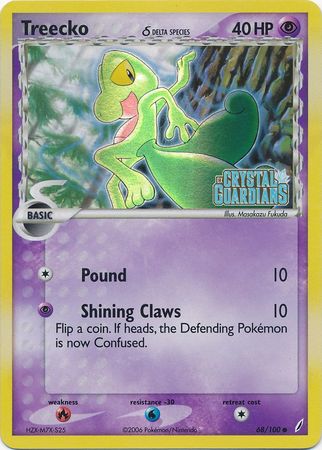 Treecko (68/100) (Delta Species) (Stamped) [EX: Crystal Guardians] | Gam3 Escape