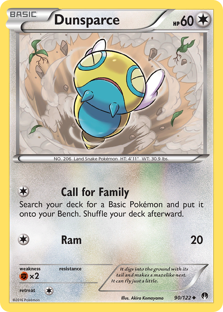 Dunsparce (90/122) [XY: BREAKpoint] | Gam3 Escape