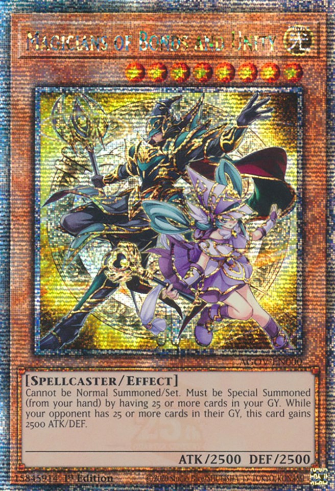 Magicians of Bonds and Unity (Quarter Century Secret Rare) [AGOV-EN000] Quarter Century Secret Rare | Gam3 Escape