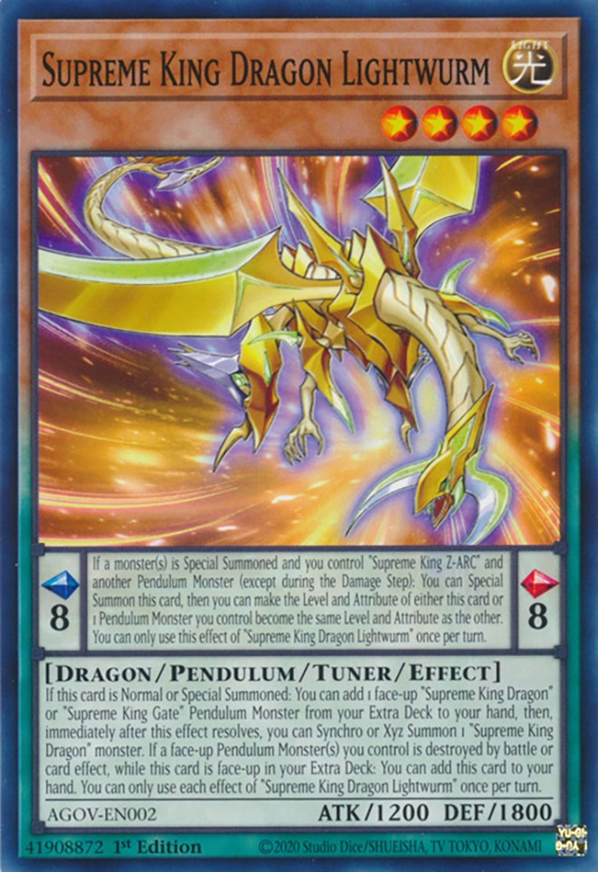Supreme King Dragon Lightwurm [AGOV-EN002] Common | Gam3 Escape