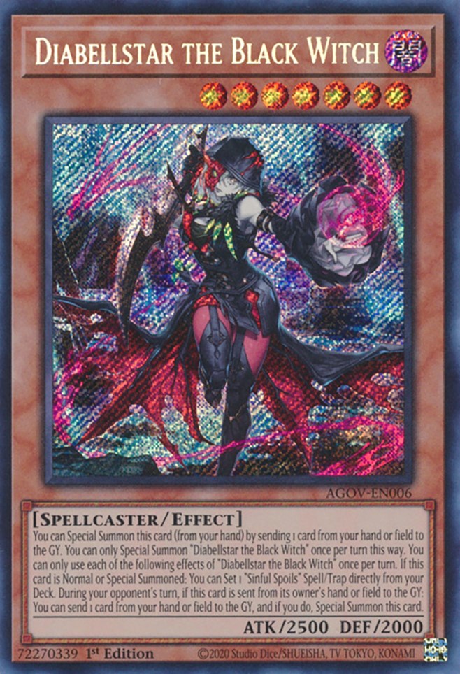 Diabellstar the Black Witch [AGOV-EN006] Secret Rare | Gam3 Escape