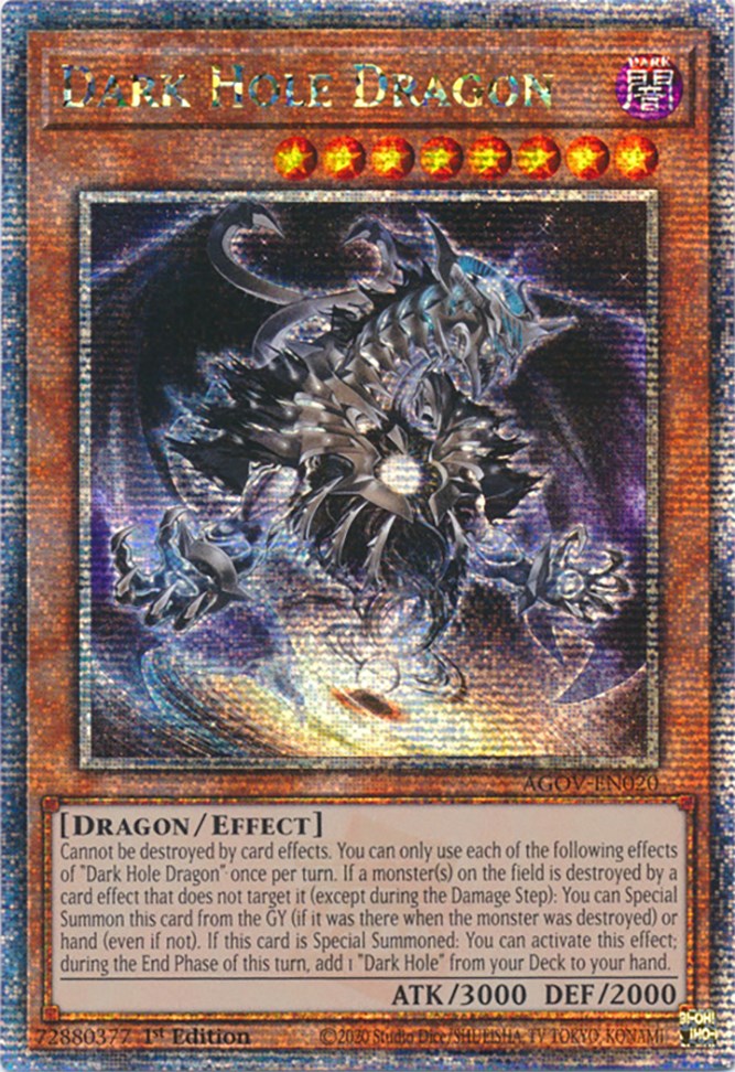 Dark Hole Dragon (Quarter Century Secret Rare) [AGOV-EN020] Quarter Century Secret Rare | Gam3 Escape