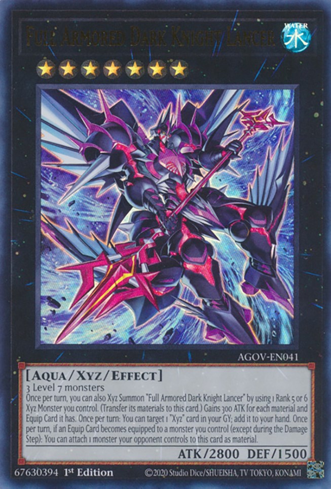 Full Armored Dark Knight Lancer [AGOV-EN041] Ultra Rare | Gam3 Escape
