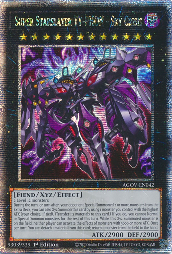 Super Starslayer TY-PHON - Sky Crisis (Quarter Century Secret Rare) [AGOV-EN042] Quarter Century Secret Rare | Gam3 Escape