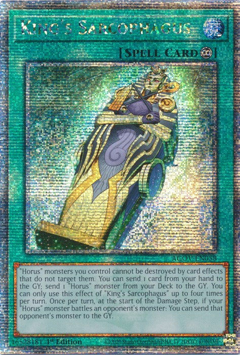 King's Sarcophagus (Quarter Century Secret Rare) [AGOV-EN058] Quarter Century Secret Rare | Gam3 Escape