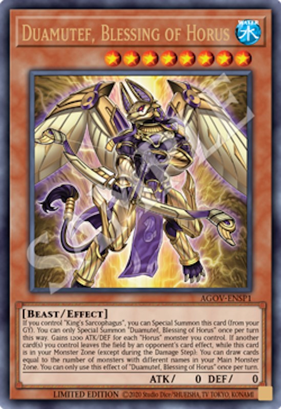 Duamutef, Blessing of Horus (AGOV-ENSP1) [AGOV-ENSP1] Ultra Rare | Gam3 Escape