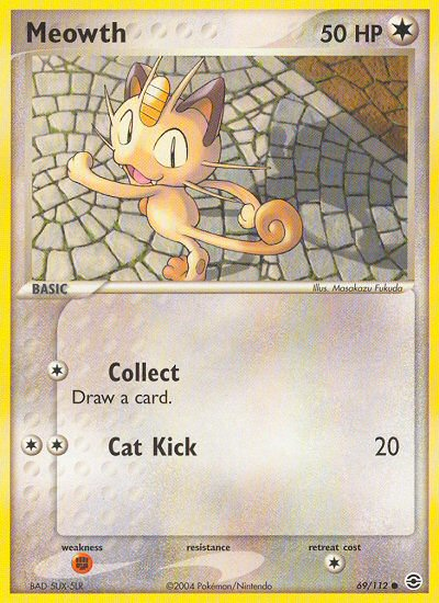 Meowth (69/112) [EX: FireRed & LeafGreen] | Gam3 Escape