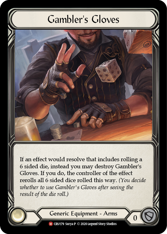 Gambler's Gloves [CRU179] (Crucible of War)  1st Edition Cold Foil | Gam3 Escape