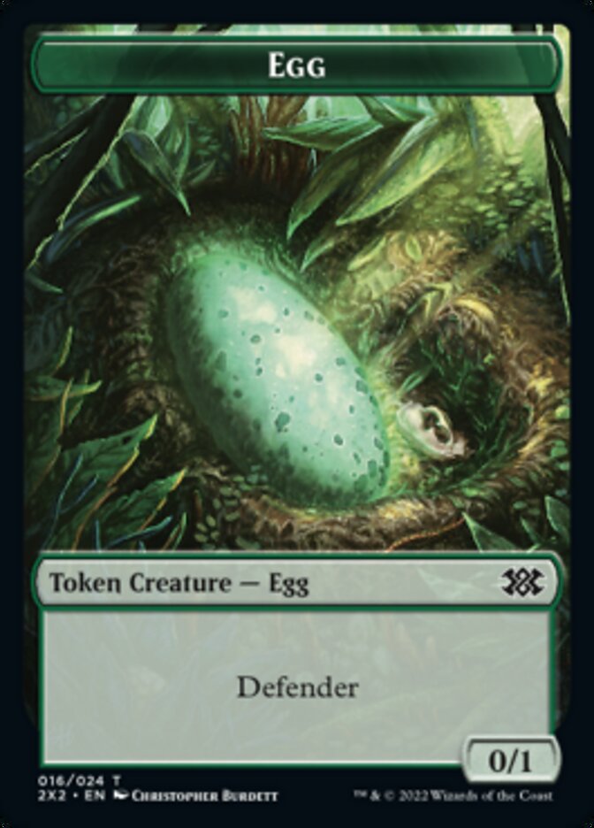Egg // Angel Double-sided Token [Double Masters 2022 Tokens] | Gam3 Escape