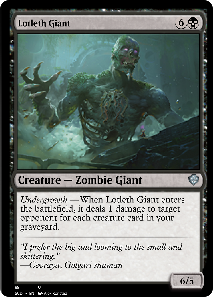 Lotleth Giant [Starter Commander Decks] | Gam3 Escape