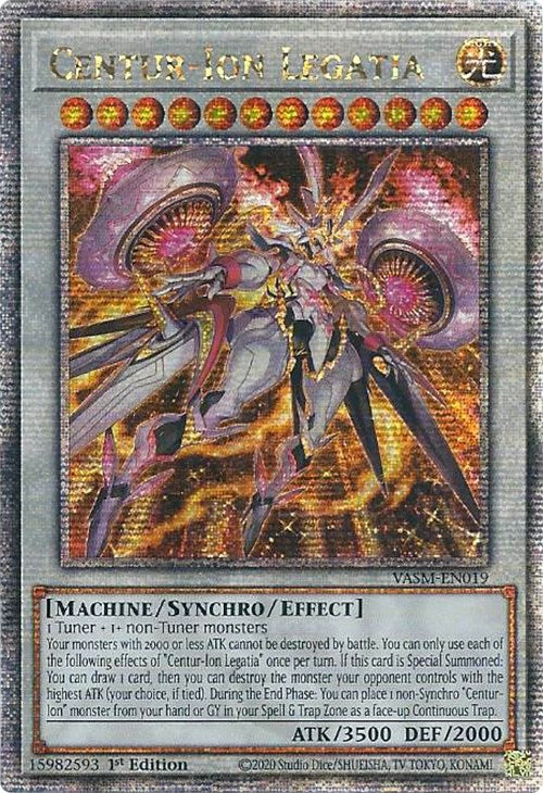 Centur-Ion Legatia (Quarter Century Secret Rare) [VASM-EN019] Quarter Century Secret Rare | Gam3 Escape