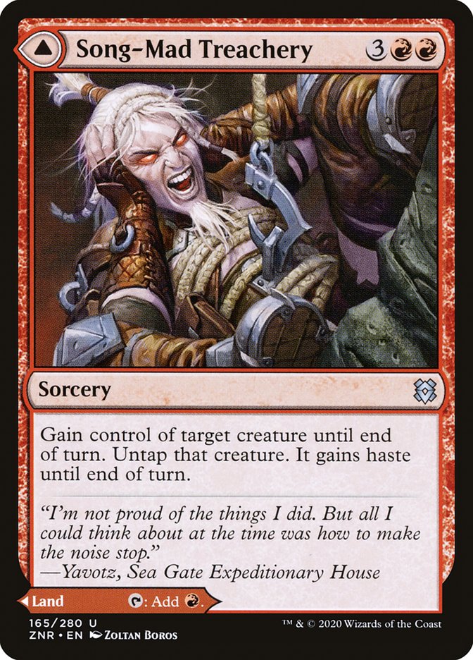 Song-Mad Treachery // Song-Mad Ruins [Zendikar Rising] | Gam3 Escape