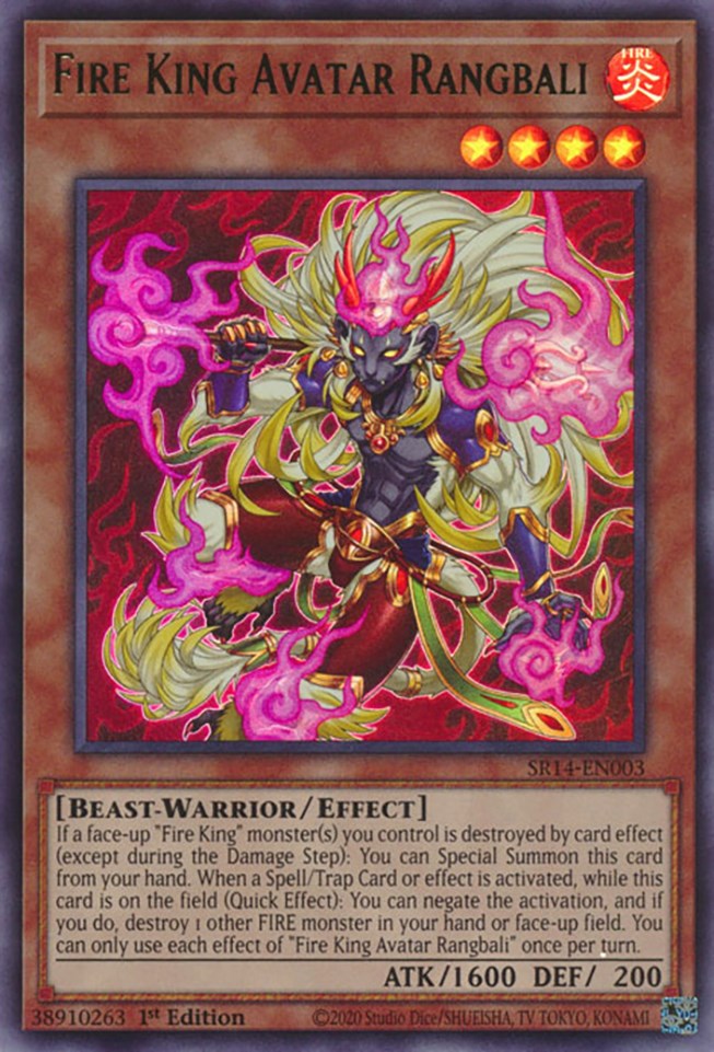 Fire King Avatar Rangbali [SR14-EN003] Ultra Rare | Gam3 Escape