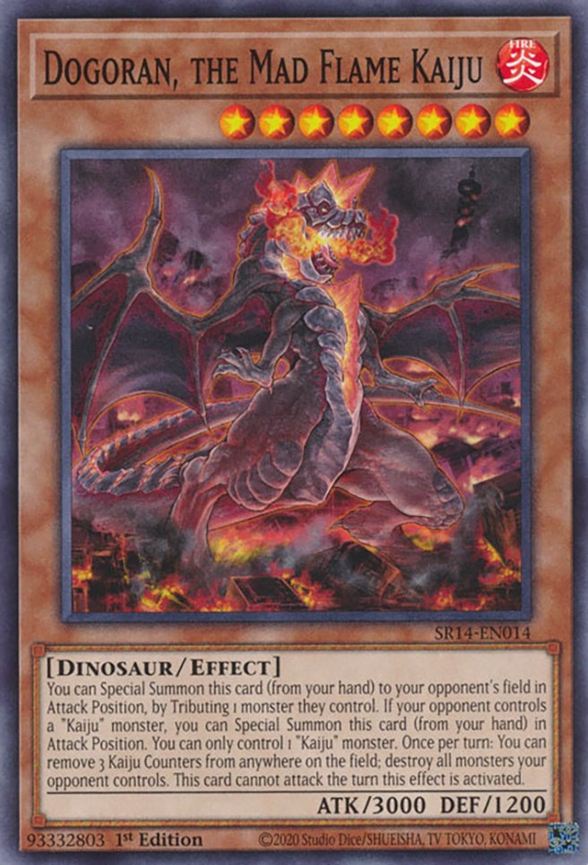 Dogoran, the Mad Flame Kaiju [SR14-EN014] Common | Gam3 Escape