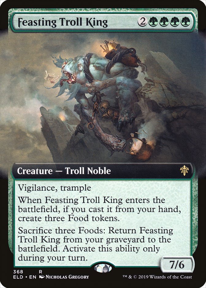 Feasting Troll King (Extended Art) [Throne of Eldraine] | Gam3 Escape