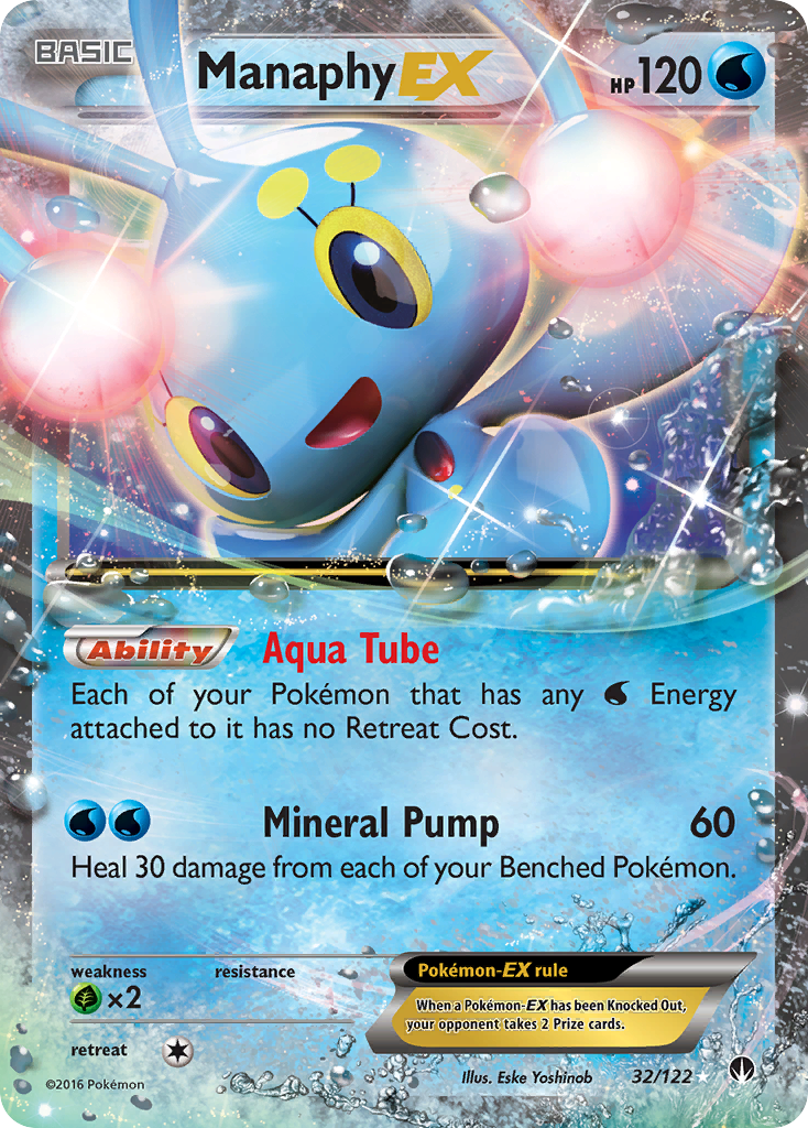 Manaphy EX (32/122) [XY: BREAKpoint] | Gam3 Escape