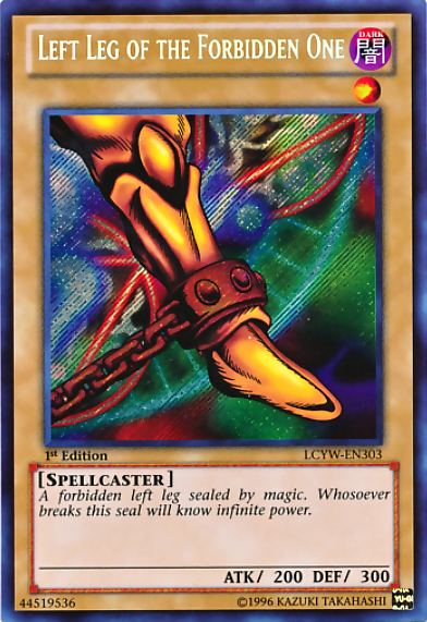 Left Leg of the Forbidden One [LCYW-EN303] Secret Rare | Gam3 Escape