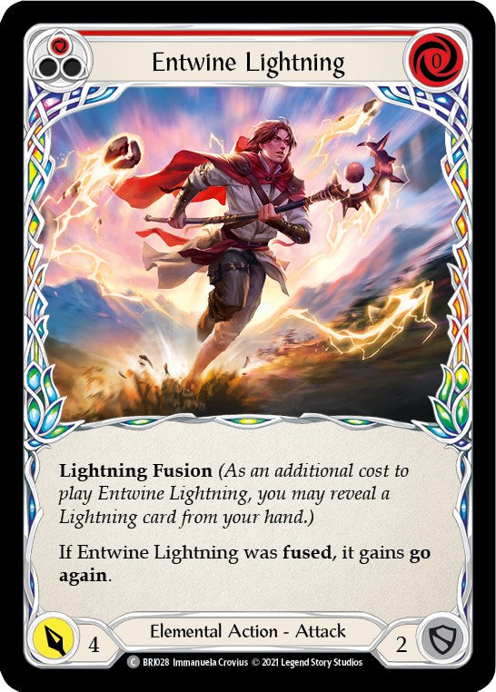 Entwine Lightning (Red) [BRI028] (Tales of Aria Briar Blitz Deck)  1st Edition Normal | Gam3 Escape