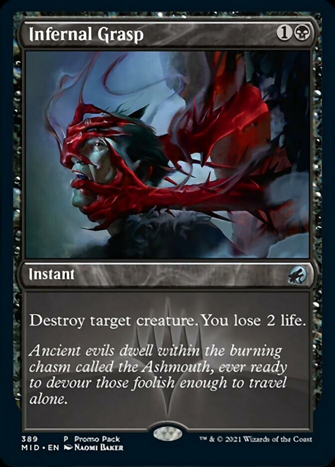 Infernal Grasp (Promo Pack) [Innistrad: Midnight Hunt Promos] | Gam3 Escape