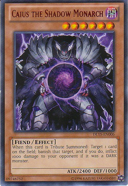 Caius the Shadow Monarch (Red) [DL15-EN006] Rare | Gam3 Escape