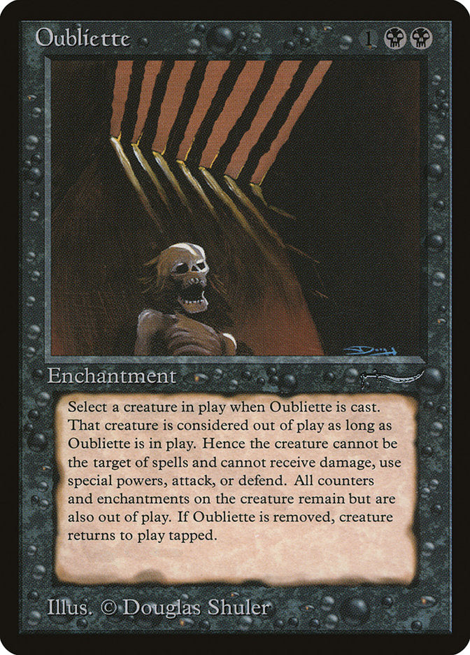 Oubliette (Dark Mana Cost) [Arabian Nights] | Gam3 Escape